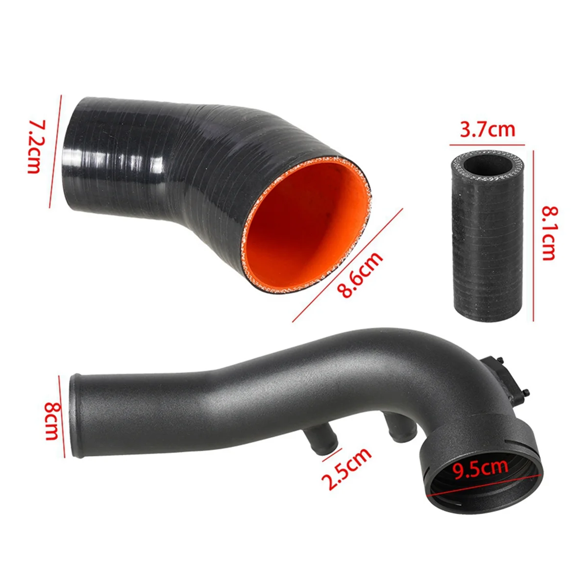 Intake Manifold Intake Pipe Kit Turbocharger Pipe Auto Engine Parts Replacement for N54 E88 E90 E92 135i 335i 3.0L